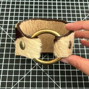 Print Leather Cuff
